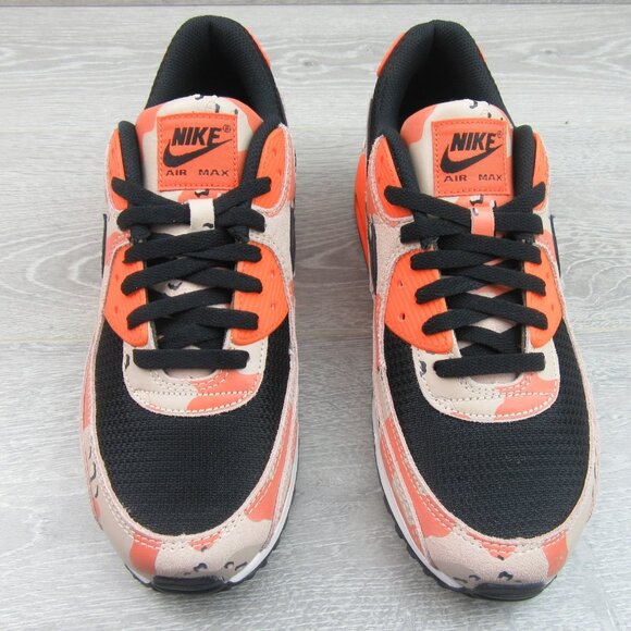 Nike Air Max 90 PRM Orange Camo Pack Sneakers Men's Size 10.5 NEW - Picture 6 of 13